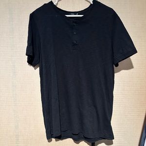 Vince Slub Cotton Short Sleeve Henley